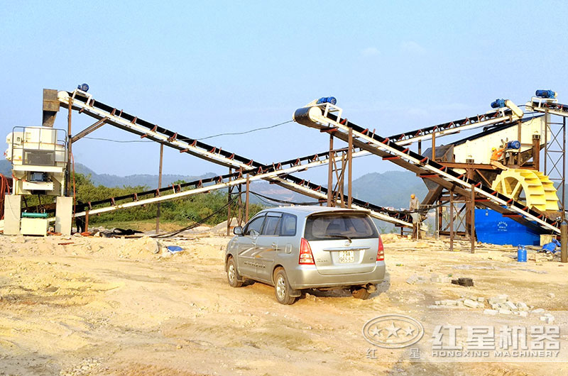 山东烟台日产2000吨的机制砂生产线